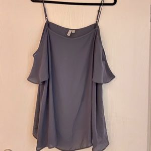 ASOS flowy top with off shoulder sleeves